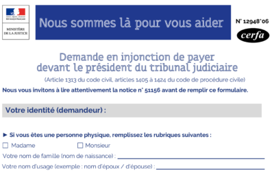 Qu’est ce qu’une injonctions de payer ?